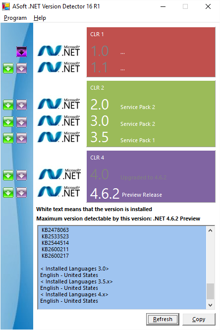 ASoft .NET Version Detector 16 R1